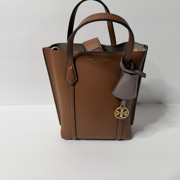 Tory Burch Handbags - Tory Burch Mini Bag Perfect NEW and never used.   Gorgeous! Light Brown & Grey